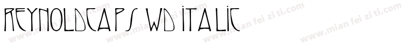 ReynoldCaps Wd Italic字体转换